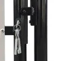 Puerta de valla de jardín negra 100x225 cm de vidaXL, Puertas de jardín - Ref: Foro24-141688, Precio: 199,69 €, Descuento: %