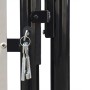 Puerta de valla de jardín negra 100x225 cm de vidaXL, Puertas de jardín - Ref: Foro24-141688, Precio: 207,60 €, Descuento: %