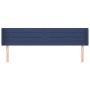 Cabecero de tela azul 163x16x78/88 cm de , Cabeceros y pies de cama - Ref: Foro24-3118920, Precio: 63,38 €, Descuento: %
