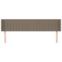 Cabecero de tela gris taupe 163x16x78/88 cm de , Cabeceros y pies de cama - Ref: Foro24-3119016, Precio: 71,86 €, Descuento: %