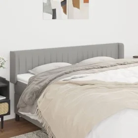 Cabecero de tela gris claro 203x16x78/88 cm de , Cabeceros y pies de cama - Ref: Foro24-3119028, Precio: 66,36 €, Descuento: %