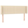 Cabecero de tela color crema 147x16x78/88 cm de , Cabeceros y pies de cama - Ref: Foro24-3119009, Precio: 66,66 €, Descuento: %