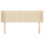 Cabecero de tela color crema 147x16x78/88 cm de , Cabeceros y pies de cama - Ref: Foro24-3119009, Precio: 66,66 €, Descuento: %