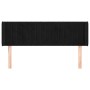 Cabecero de terciopelo negro 147x16x78/88 cm de , Cabeceros y pies de cama - Ref: Foro24-3119056, Precio: 70,40 €, Descuento: %