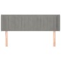 Cabecero de terciopelo gris claro 147x16x78/88 cm de , Cabeceros y pies de cama - Ref: Foro24-3119054, Precio: 78,57 €, Descu...