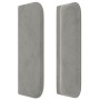 Cabecero de terciopelo gris claro 147x16x78/88 cm de , Cabeceros y pies de cama - Ref: Foro24-3119054, Precio: 78,57 €, Descu...