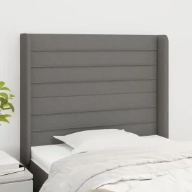 Kopfteil mit dunkelgrauen Stoffohren 83x16x118/128 cm von , Kopf- und Fußteile - Ref: Foro24-3119695, Preis: 67,80 €, Rabatt: %
