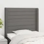 Kopfteil mit dunkelgrauen Stoffohren 83x16x118/128 cm von , Kopf- und Fußteile - Ref: Foro24-3119695, Preis: 67,80 €, Rabatt: %
