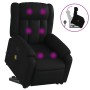 Sillón reclinable de masaje de pie cuero artificial negro en Sillones | Comprar online en Foru.es