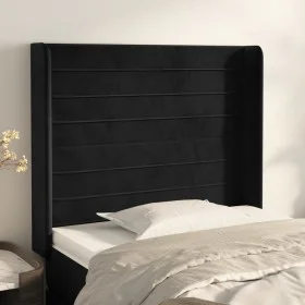 Headboard with black velvet ears 83x16x118/128 cm by , Headboards and footboards - Ref: Foro24-3119752, Price: 78,75 €, Disco...