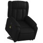 Sillón reclinable de masaje de pie cuero artificial negro en Sillones | Comprar online en Foru.es