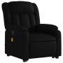 Sillón reclinable de masaje de pie cuero artificial negro en Sillones | Comprar online en Foru.es