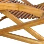 Tumbona de jardín con reposapiés de madera maciza de acacia de vidaXL, Tumbonas - Ref: Foro24-41806, Precio: 93,88 €, Descuen...