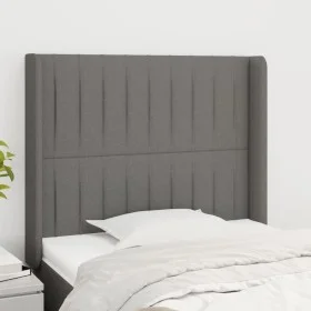 Headboard with dark gray fabric ears 103x16x118/128 cm by , Headboards and footboards - Ref: Foro24-3119809, Price: 66,28 €, ...