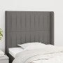 Cabecero con orejas de tela gris oscuro 103x16x118/128 cm de , Cabeceros y pies de cama - Ref: Foro24-3119809, Precio: 62,93 ...