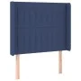 Headboard with blue fabric ears 103x16x118/128 cm by , Headboards and footboards - Ref: Foro24-3119814, Price: 71,41 €, Disco...