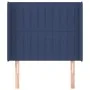 Kopfteil mit blauen Stoffohren 103x16x118/128 cm von , Kopf- und Fußteile - Ref: Foro24-3119814, Preis: 71,41 €, Rabatt: %