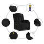 Sillón reclinable de masaje de pie cuero artificial negro en Sillones | Comprar online en Foru.es