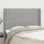 Headboard with light gray fabric ears 147x16x118/128 cm by , Headboards and footboards - Ref: Foro24-3119816, Price: 124,53 €...