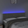 Cabecero con LED de terciopelo gris claro 144x5x78/88 cm de , Cabeceros y pies de cama - Ref: Foro24-3121898, Precio: 68,43 €...