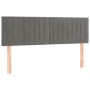 Cabecero con LED de terciopelo gris claro 144x5x78/88 cm de , Cabeceros y pies de cama - Ref: Foro24-3121898, Precio: 68,43 €...