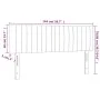 Light gray velvet headboard with LED 144x5x78/88 cm by , Headboards and footboards - Ref: Foro24-3121898, Price: 65,04 €, Dis...