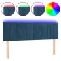Dark brown velvet LED headboard 144x5x78/88 cm by , Headboards and footboards - Ref: Foro24-3121902, Price: 64,47 €, Discount: %