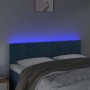 Cabecero con LED de terciopelo marrón oscuro 144x5x78/88 cm de , Cabeceros y pies de cama - Ref: Foro24-3121902, Precio: 66,6...