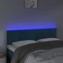 Dark brown velvet LED headboard 144x5x78/88 cm by , Headboards and footboards - Ref: Foro24-3121902, Price: 64,47 €, Discount: %