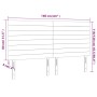 Cabecero con luces LED tela gris taupe 160x5x118/128 cm de , Cabeceros y pies de cama - Ref: Foro24-3122574, Precio: 133,66 €...