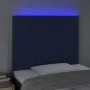 Kopfteil mit LED-Leuchten aus blauem Stoff, 100 x 5 x 118/128 cm von , Kopf- und Fußteile - Ref: Foro24-3122658, Preis: 70,68...