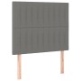 Cabecero con luces LED tela gris oscuro 100x5x118/128 cm de , Cabeceros y pies de cama - Ref: Foro24-3122653, Precio: 58,09 €...