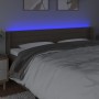 Cabecero con LED de tela gris taupe 163x16x78/88 cm de , Cabeceros y pies de cama - Ref: Foro24-3123386, Precio: 82,87 €, Des...