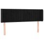 Cabecero con LED de terciopelo negro 147x16x78/88 cm de , Cabeceros y pies de cama - Ref: Foro24-3123524, Precio: 75,02 €, De...