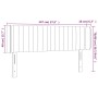 Cabecero con LED de terciopelo negro 147x16x78/88 cm de , Cabeceros y pies de cama - Ref: Foro24-3123524, Precio: 75,02 €, De...