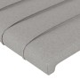 Cabecero con LED de tela gris claro 83x16x118/128 cm de , Cabeceros y pies de cama - Ref: Foro24-3124162, Precio: 79,32 €, De...