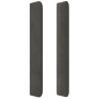 Cabecero con LED de terciopelo gris oscuro 147x16x118/128 cm de , Cabeceros y pies de cama - Ref: Foro24-3124335, Precio: 129...