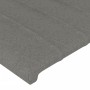 Cabecero con LED de tela gris oscuro 147x16x118/128 cm de , Cabeceros y pies de cama - Ref: Foro24-3124285, Precio: 136,52 €,...