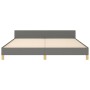 Estructura de cama con cabecero tela gris oscuro 160x200 cm de , Camas y somieres - Ref: Foro24-3125147, Precio: 240,27 €, De...