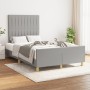 Estructura de cama con cabecero de tela gris claro 120x200 cm de , Camas y somieres - Ref: Foro24-3125203, Precio: 161,73 €, ...