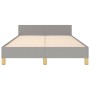 Estructura de cama con cabecero de tela gris claro 120x200 cm de , Camas y somieres - Ref: Foro24-3125203, Precio: 161,73 €, ...