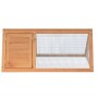 Conejera jaula de animales de madera de vidaXL, Jaulas y habitáculos para animales pequeños - Ref: Foro24-170345, Precio: 79,...