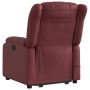 Sillón reclinable de masaje de pie cuero artificial rojo tinto en Sillones | Comprar online en Foru.es