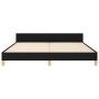Estructura de cama con cabecero de tela negro 160x200 cm de , Camas y somieres - Ref: Foro24-3125229, Precio: 245,71 €, Descu...