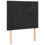 Estructura de cama con cabecero de terciopelo negro 80x200 cm de , Camas y somieres - Ref: Foro24-3125784, Precio: 134,25 €, ...