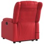 Sillón reclinable de masaje de pie cuero artificial rojo en Sillones | Comprar online en Foru.es
