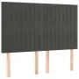 Dark gray velvet bed frame with headboard 140x200 cm by , Beds and slatted bases - Ref: Foro24-3125880, Price: 224,53 €, Disc...