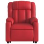 Sillón reclinable de masaje de pie cuero artificial rojo en Sillones | Comprar online en Foru.es