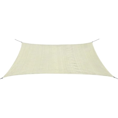 Toldo de vela rectangular HDPE 2x4m crema de vidaXL, Sombrillas - Ref: Foro24-42288, Precio: 33,50 €, Descuento: %