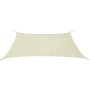 Toldo de vela rectangular HDPE 2x4m crema de vidaXL, Sombrillas - Ref: Foro24-42288, Precio: 33,50 €, Descuento: %